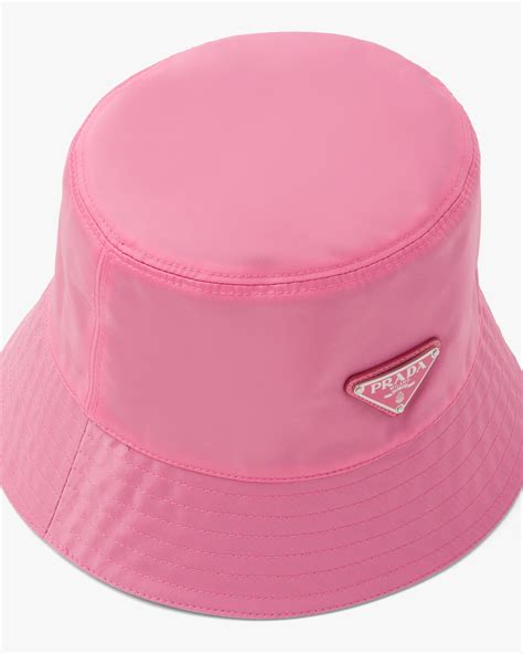 prada bucket hat pink